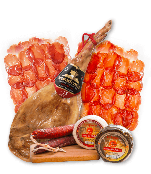 Pakket Ham uit Trevélez, Spaanse Kaas en Worst